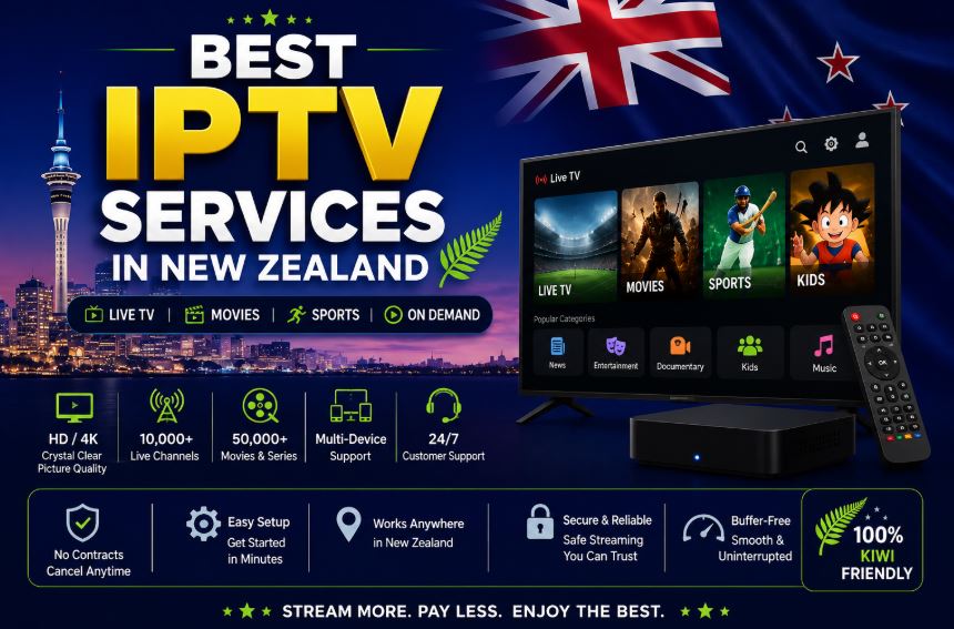 Best IPTV services in New Zealand